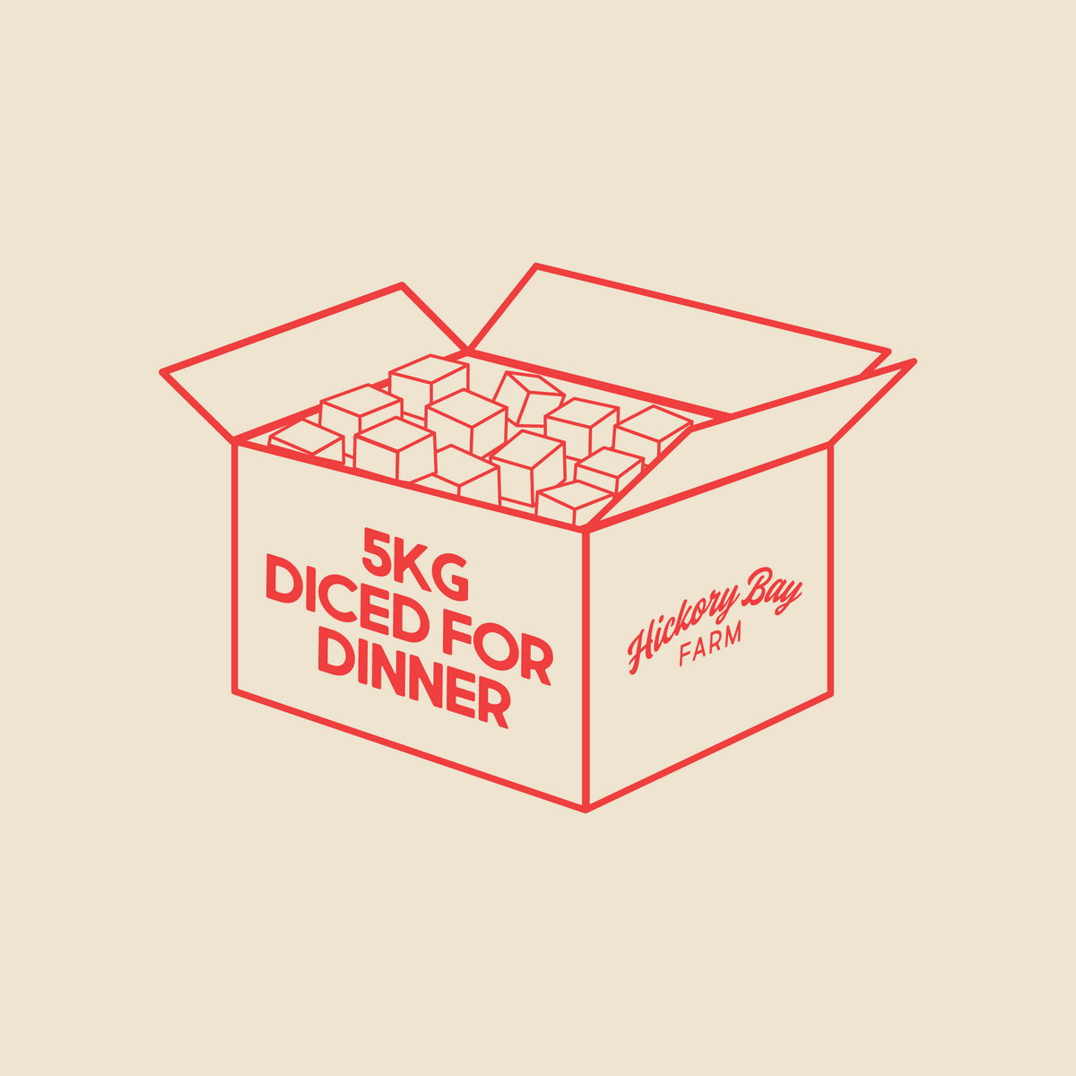 5kg DICED FOR DINNER