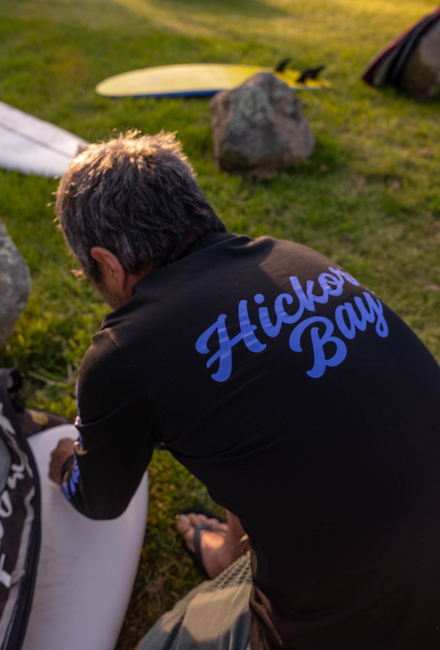 Hickory Bay Long Sleeve Tee – Black & Purple
